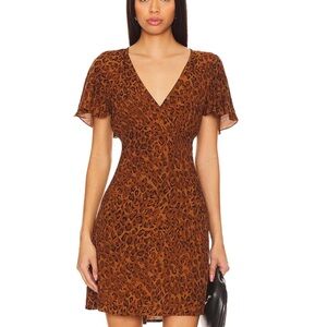 NWT! REVOLVE Faithfull the Brand Farida Leopard Mini Dress